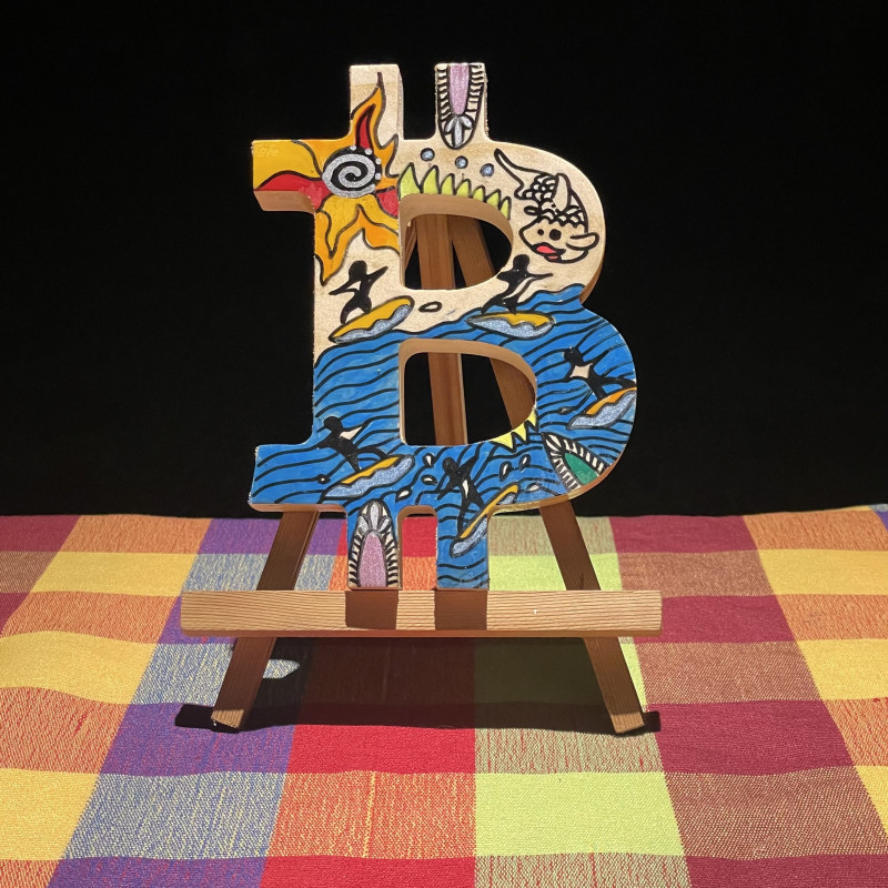 Surf City - Wooden B by 21Bitcoiners | Charlie Poka & Nelson Inno