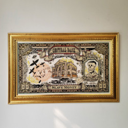 Slave Money Metallic Giclée by Gus Grillasca