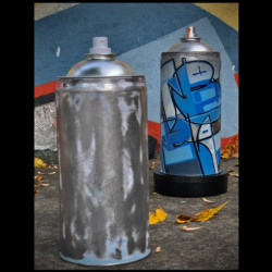 SprayCan Vessel : Custom *BITCOIN Word Painting by Hieronymus