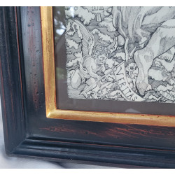 The Battle for Bitcoin & Soul of Humanity - FRAMED ORIGINAL - Ariel Birdie