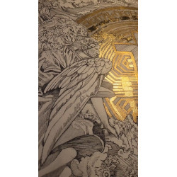 The Battle for Bitcoin & Soul of Humanity - FRAMED ORIGINAL - Ariel Birdie