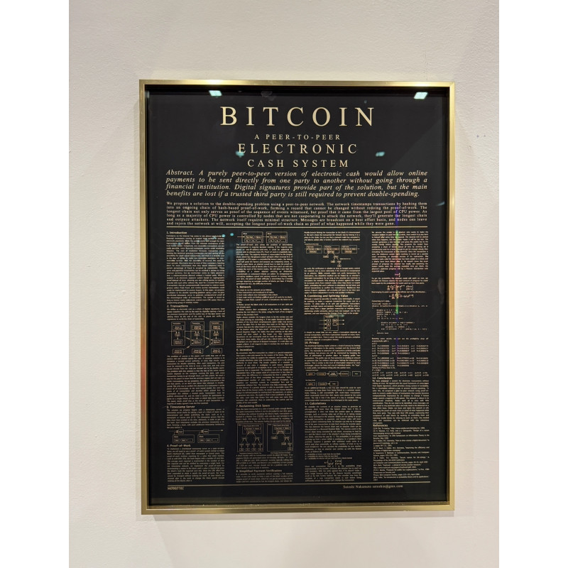SOLD! Bitcoin Whitepaper Tree No.19/21 - Modeotec