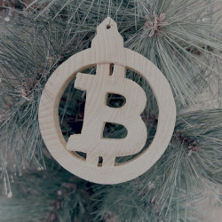 SOLD! - BTC Round Ornament - Hodlworth