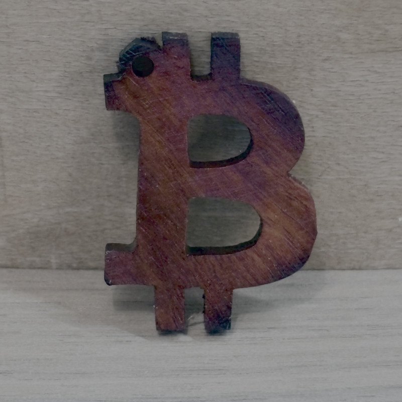 mini BTC charm - Blood Sandalwood - Hodlworth