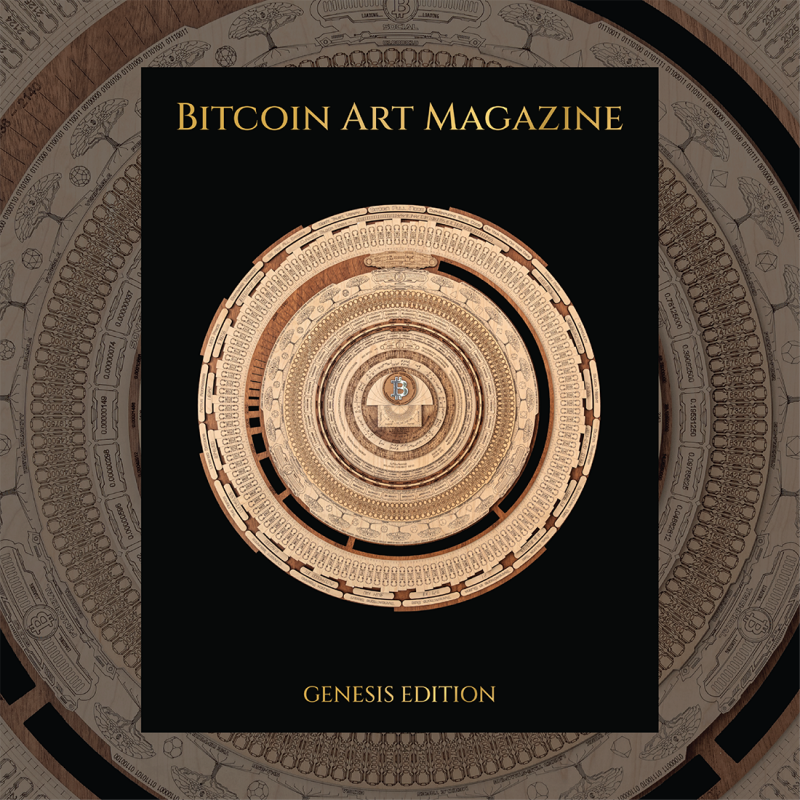 Bitcoin Art Magazine: Gold Foil Cover – Limited Edition of 210 - Bitcoin Art Magazine