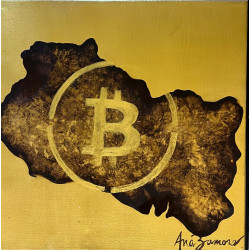 Bitcoin map of El Salvador No.2 by Ana Zamora