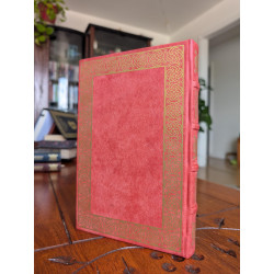 The Bitcoin Standard Leather-bound edition in pink by Leathermint