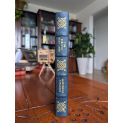 The Bitcoin Standard Leather-bound edition in blue by Leathermint