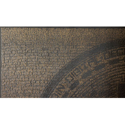 A Handwritten Bitcoin Portrait - Black & Gold by Schatoshi (0711_btc)