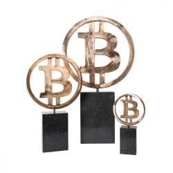 Bronze Bitcoin 'Open' - Small by Bitcoin Design
