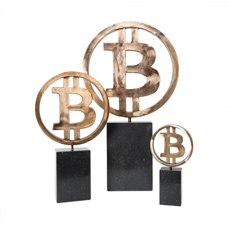 Bronze Bitcoin 'Open' - Medium by Bitcoin Design