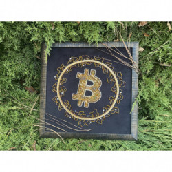 Painting "FIERY BITCOIN" By 5ksana
