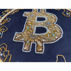 Painting "FIERY BITCOIN" By 5ksana