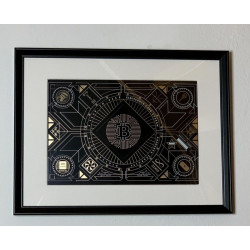 Art Deco Bitcoin I By modeotec.art